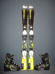 Detské lyže HEAD I.RACE TEAM 100cm + Lyžiarky 20,5cm, VÝBORNÝ STAV