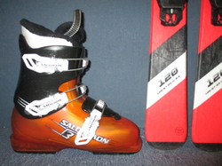 Juniorské lyže MCKINLEY TEAM 7 120cm + Lyžiarky 24,5cm, SUPER STAV