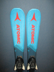 Detské lyže ATOMIC BOY X 90cm + Lyžiarky 19,5cm, SUPER STAV