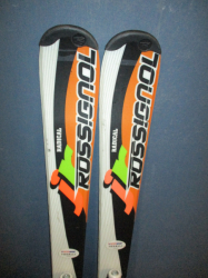 Juniorské lyže ROSSIGNOL RADICAL 130cm + Lyžiarky 25,5cm, SUPER STAV