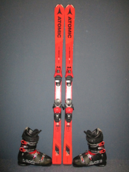 Juniorské lyže ATOMIC REDSTER J4 160cm + Lyžiarky 28,5cm, VÝBORNÝ STAV