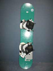 Snowboard BLOOM 111cm + viazanie, VÝBORNÝ STAV