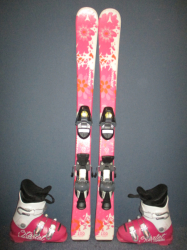Detské lyže ATOMIC BALANZE 100cm + Lyžiarky 19,5cm, VÝBORNÝ STAV