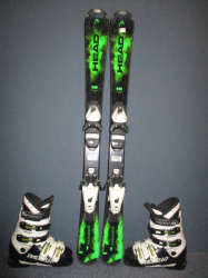 Detské lyže HEAD MONSTER 107cm + Lyžiarky 21,5cm, SUPER STAV