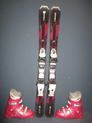 Detské lyže HEAD JOY GIRLS 107cm + Lyžiarky 21,5cm, VÝBORNÝ STAV