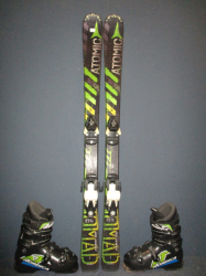 Juniorské lyže ATOMIC NOMAD JR 120cm + Lyžiarky 24,5cm, VÝBORNÝ STAV