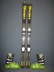 Juniorské lyže HEAD SUPERSHAPE TEAM 147cm + Lyžiarky 27,5cm, VÝBORNÝ STAV