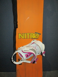 Snowboard NITRO RIPPER 142cm + nové viazanie, VÝBORNÝ STAV