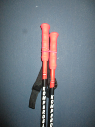 Nové lyžiarske palice KOMPERDELL CHAMP RED Jr 85cm, NOVÉ