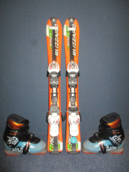 Detské lyže BLIZZARD RACE GS 80cm + Lyžiarky 18cm, SUPER STAV